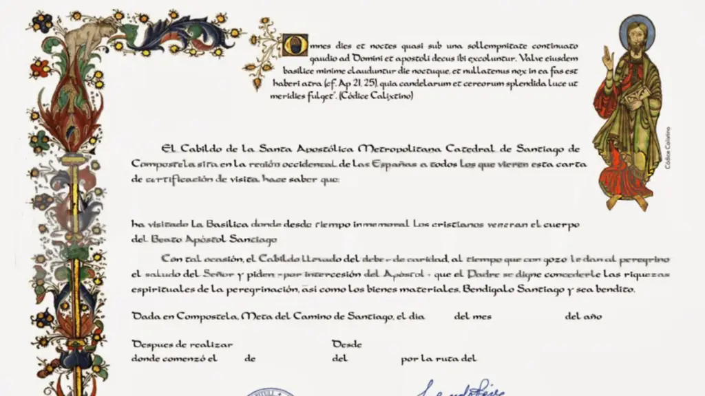 Certificados del Camino de Santiago