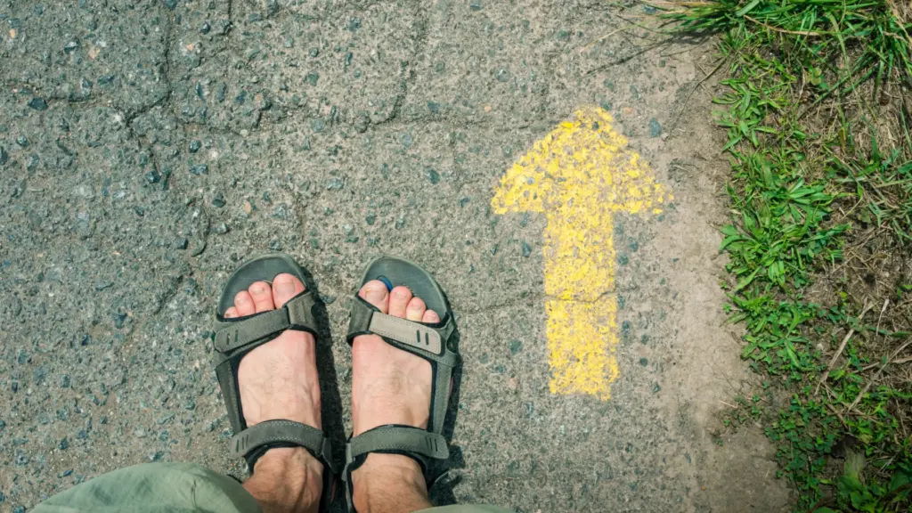The yellow arrows of the Camino de Santiago
